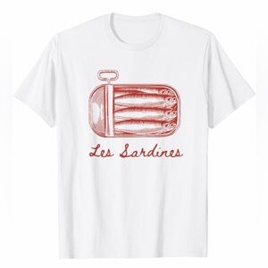 NEW- NEVER WORN- Les Sardines Tee